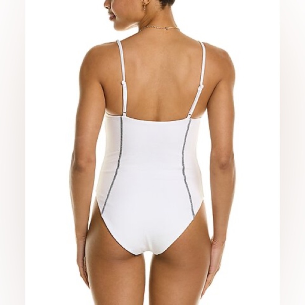 ONIA Valerie One Piece Swimsuit in White M NWT - Picture 2 of 4